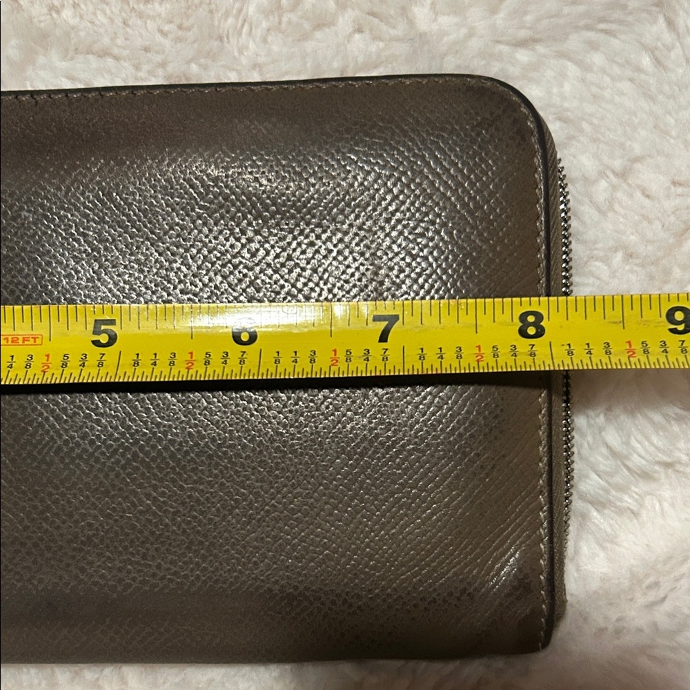 Hermes Brown Leather Zip Around Wallet France - Picture 12 of 14